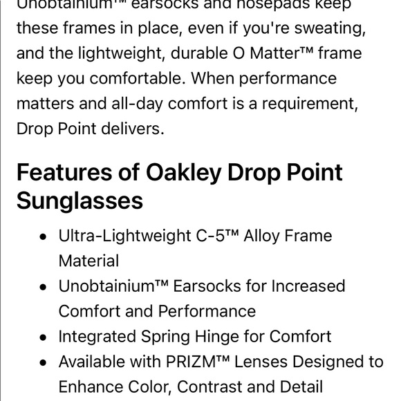 SOLD—Drop Point Armed Forces Collection Oakley Sunglasses NWT • Dark grey frame - Picture 8 of 9